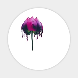 Colour Dripping Lotus flower Magnet